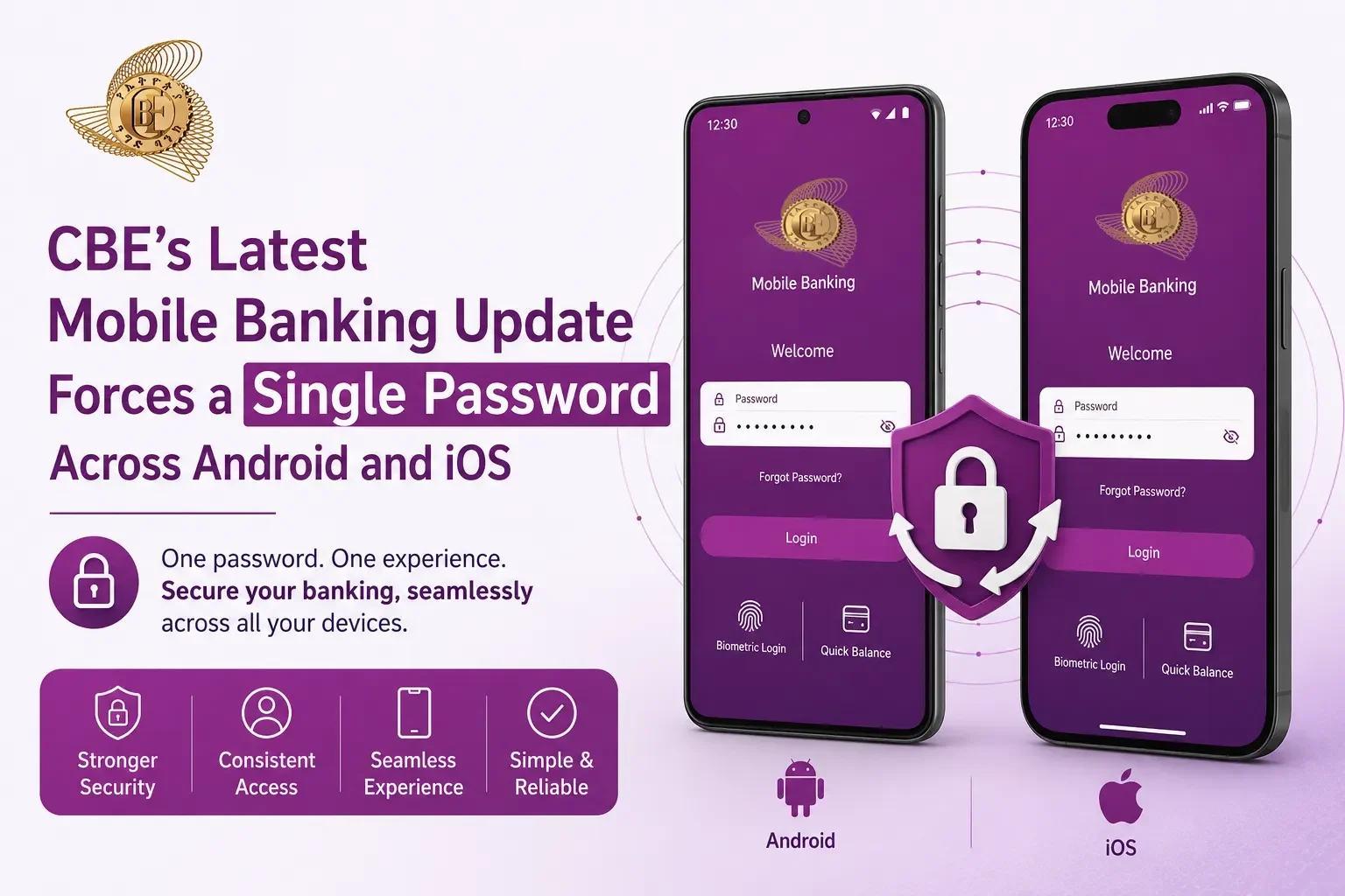 CBE’s Latest Mobile Banking Update Forces a Single Password Across Android and iOS